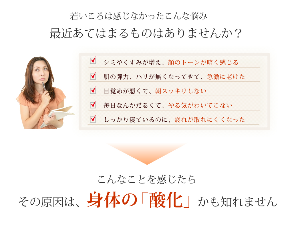 若いころは感じなかった悩み、最近あてはまるものはありませんか？